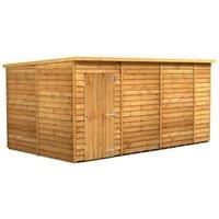 Power 14x8 Overlap Pent No Window Shed