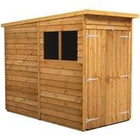 Power 4x8 Overlap Pent Double Door Shed