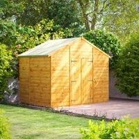 Power 6x10 Apex No Window Double Door Shed