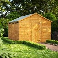 Power Sheds 12 x 10ft Apex Shiplap Dip Treated Security Shed