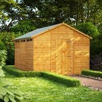 Power Sheds 12 x 10ft Apex Shiplap Dip Treated Security Shed