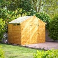 Power 6x10 Security Apex Double Door Shed