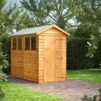 8X4 Power Overlap Apex Shed
