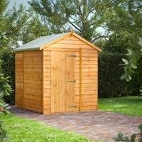 6X6 Power Overlap Apex Windowless Shed