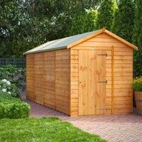 16X6 Power Overlap Apex Windowless Shed