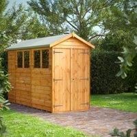 Power Sheds 10 x 4ft Double Door Apex Overlap Dip Treated Shed