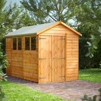 10X6 Power Overlap Apex Double Door Shed