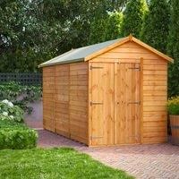 Power Sheds 12 x 6ft Double Door Apex Overlap Dip Treated Windowless Shed