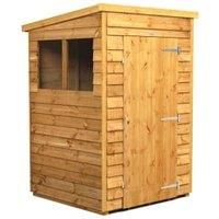 4X4 Power Overlap Pent Shed