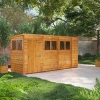 14X4 Power Overlap Pent Shed