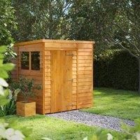 6X6 Power Overlap Pent Shed