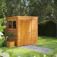 6X6 Power Overlap Pent Shed