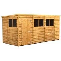 14X6 Power Overlap Pent Shed