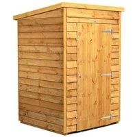 4X4 Power Overlap Pent Windowless Shed