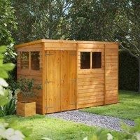 Power Sheds 10 x 4ft Double Door Pent Overlap Dip Treated Shed