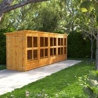 18X4 Power Pent Potting Shed With Double Doors