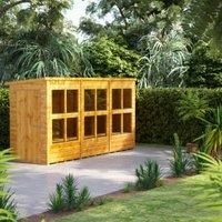 Power Sheds 12 x 4ft Pent Shiplap Dip Treated Potting Shed