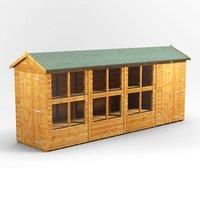 16X4 Power Apex Potting Shed Combi Including 4Ft Side Store