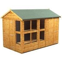 10X6 Power Apex Potting Shed Combi Including 4Ft Side Store