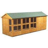 18X6 Power Apex Potting Shed Combi Including 6Ft Side Store