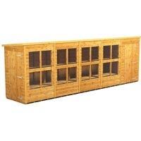 20X4 Power Pent Potting Shed Combi Including 4Ft Side Store