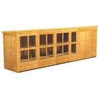 20X4 Power Pent Potting Shed Combi Including 6Ft Side Store
