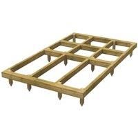 Power Sheds 8 x 5ft Pressure Treated Garden Building Base Kit