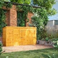 Power 10' x 3' Pent Bike Shed