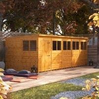 Power 20' x 8' Pent Garden Shed