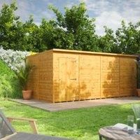 Power 16' x 8' Pent Windowless Garden Shed