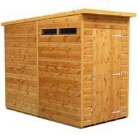 Power 4' x 8' Pent Security Shed