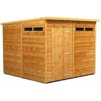 Power 8' x 8' Pent Security Shed