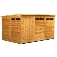 Power 12' x 8' Pent Security Shed