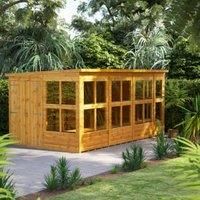 Power 14' x 8' Pent Double Door Potting Shed