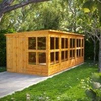 Power 18' x 8' Pent Double Door Potting Shed