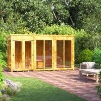 Power Pent 12' x 4' Summerhouse