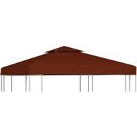 2-Tier Gazebo Top Cover 310 g/m 3x3 m Terracotta