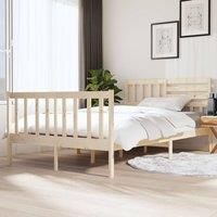 Bed Frame Solid Wood 140x190 cm