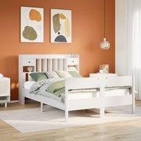Berkfield Home Bookcase Bed without Mattress White 160x200cm Solid Wood Pine | Size: 160x200 cm