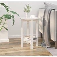 Coffee Table White 40x60 cm Solid Wood Pine