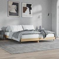 Bed Frame Sonoma Oak 120x200 cm Engineered Wood