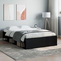 Bed Frame Black 120x190 cm Small Double