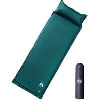Berkfield Home Self Inflating Camping Mattress with Pillow 1-Person Green