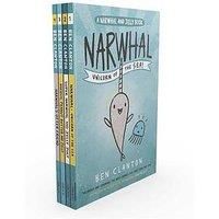 Narwhal and Jelly 4 Book Set Collection by Ben Clanton - Ages 5-7 - Paperback Egmont Publishing