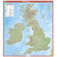 Wall British Isles Physical (OS Wall Map)