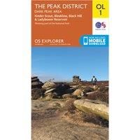 Ordnance Survey Explorer OL 1 The Peak District - Dark Peak Area, D/D