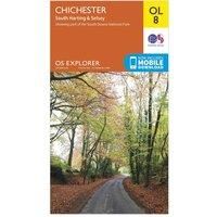 Ordnance Survey Explorer OL 8 Chichester Map, Orange