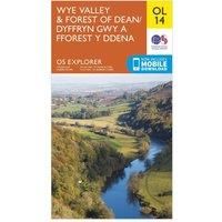 Ordnance Survey Explorer OL 14 Wye Valley & Forest of Dean Map, Orange