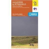 Ordnance Survey Explorer OL 33 Haslemere & Petersfield Map, Orange/D