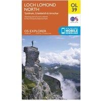 Ordnance Survey Explorer OL 39 Loch Lomond North Map, Orange